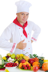 Chef at restaurant