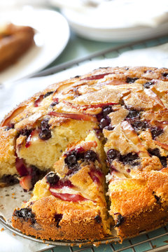 Apple and Blueberry Cake