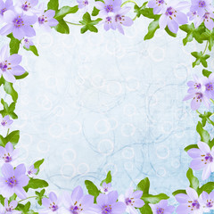 Floral greeting card with place for your text.