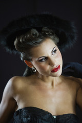 Young woman thinking