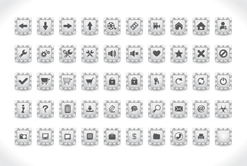 Buttons for web. Vector.