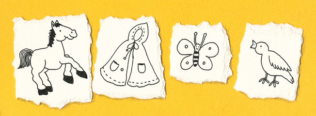 Funny yellow background for coloring