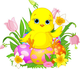 Fototapeta premium Happy Easter chick