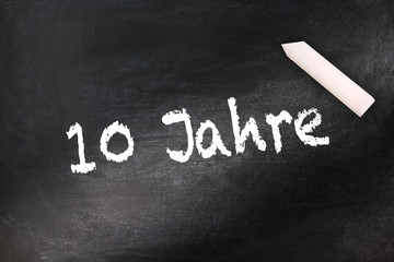 Obraz premium 10 Jahre