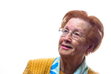 Retired woman smiling