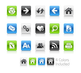 Web Icons/ The vector includes 5 colors in different layers