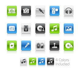 Entertainment / The vector includes 5 colors in different layers