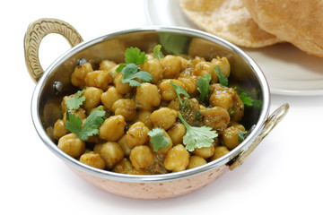 chana masala , chickpea curry ,  indian dish