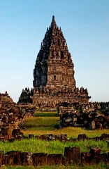 Papier Peint photo Lavable Indonésie Prambanan hindu temple candi yogyakarta java indonesia asia