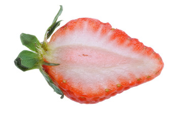 Halved strawberry