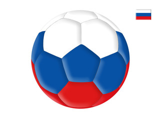 Ball in colors of the flag of Russia