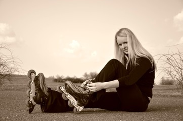 inline skate woman