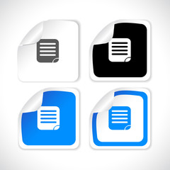 Stickers for web. Vector.