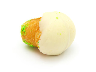 Shortbread mushroom-shaped with condensed milk