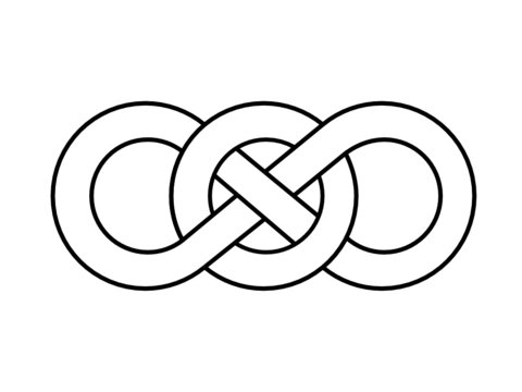 Figure of Eight Celtic Knot (Irish Design Pattern Infinite)