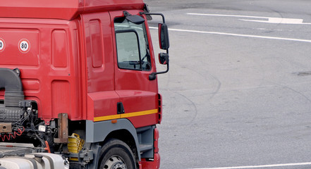 Naklejka premium red truck