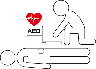 AED自動体外式除細動器 - obrazy, fototapety, plakaty