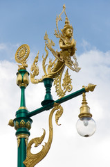 Fototapeta na wymiar street lantern in traditional Thai style
