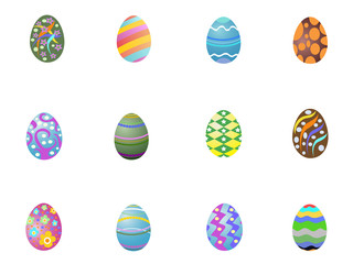 colorful easter eggs