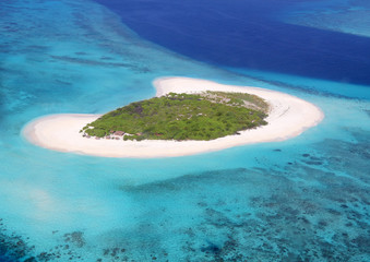 Maldives AirTaxi から見た見知らぬ美しい島