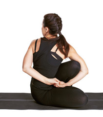 yoga excercising matsyendrasan