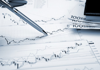 financial charts and graphs