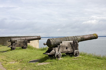 alte kanonen bei kalmar in schweden
