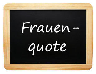 Frauen Quote - Business Konzept - freigestellt