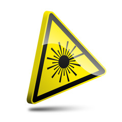 3d laser safety sign