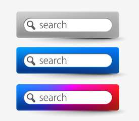 Obraz premium Web search bars