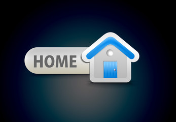 vector home icon design with isolated on white.