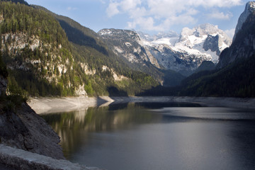 Naklejka na ściany i meble Dachstein and see - Austria