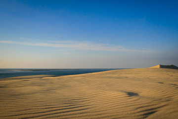 dune du pilat at sunset
