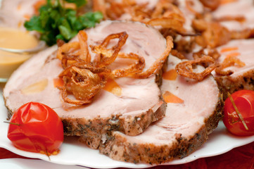 Toasted fried meat roll