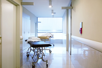 Hospital Interior Hallway - Powered by Adobe