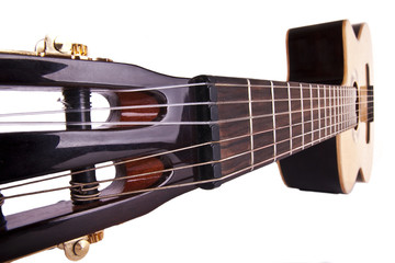 Fototapeta na wymiar guitar wood art acoustic white