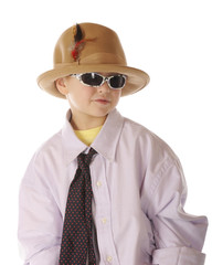 Boy Dressing Up