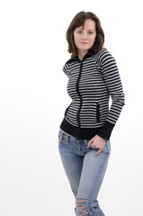 Fototapeta premium attractive girl posing