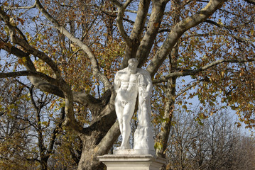 Fototapeta na wymiar statue du jardin des Tuileries