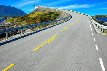 Fototapeta premium Picturesque Norway landscape. Atlanterhavsvegen