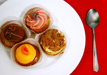 dessert on the plate