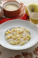 Arroz con manzana