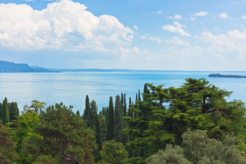 Obraz premium View Over Lake Garda in Italy