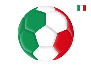 Ball in colors of the flag of Italy