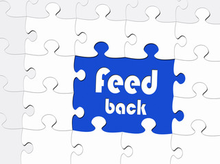 Fototapeta premium Feedback Puzzle
