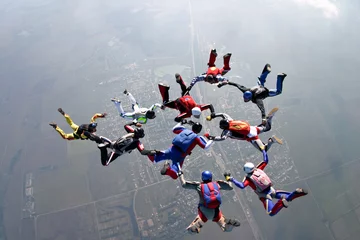 Gordijnen Skydiving photo © German Skydiver