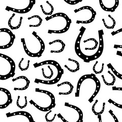 Horseshoes seamless background