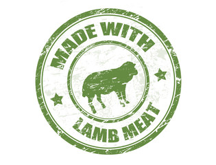 made with lamb meat stamp