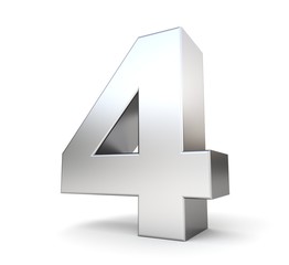 3D metal number 4