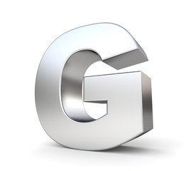 3d metal letter g